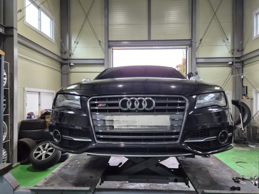 Audi S7 wheel repair installation result