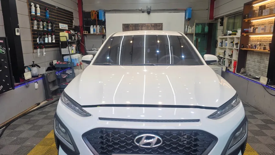 Hyundai Kona ceramic coating installation result