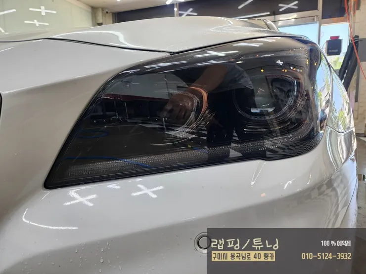 Genesis G80 PPF施工事例｜ライト・テールランプ 施工写真 3-2