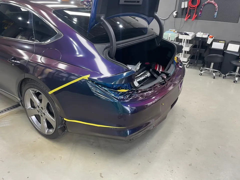 Genesis G80 vinyl wrap - Genesis G80 Vinyl Wrap Review: Deep Space Color Change photo 4