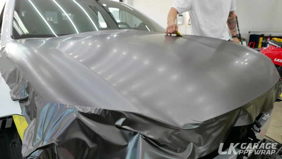 Hyundai IONIQ 6 Vinyl Wrap Review - Satin Dark Grey Upgrade photo 7
