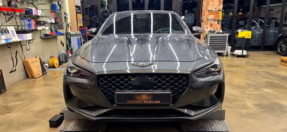 Genesis G70 dash cam installation result