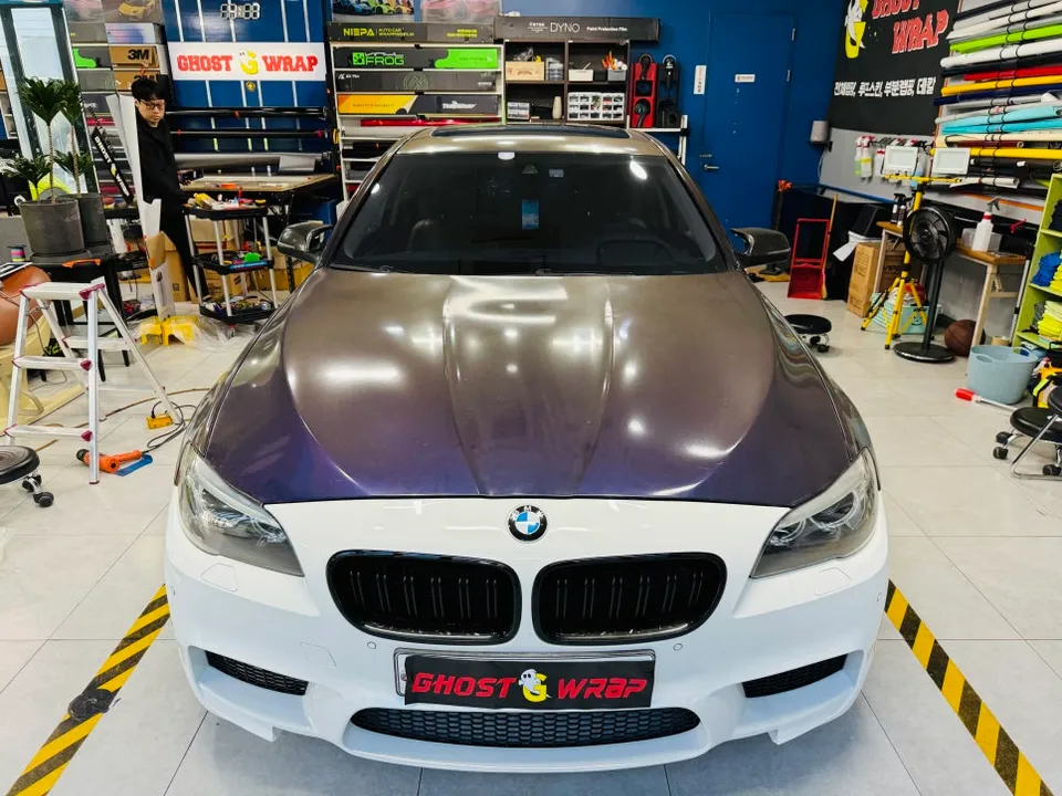 BMW 5 Series Vinyl Wrap Review: Satin Dark Grey Transformation photo 2