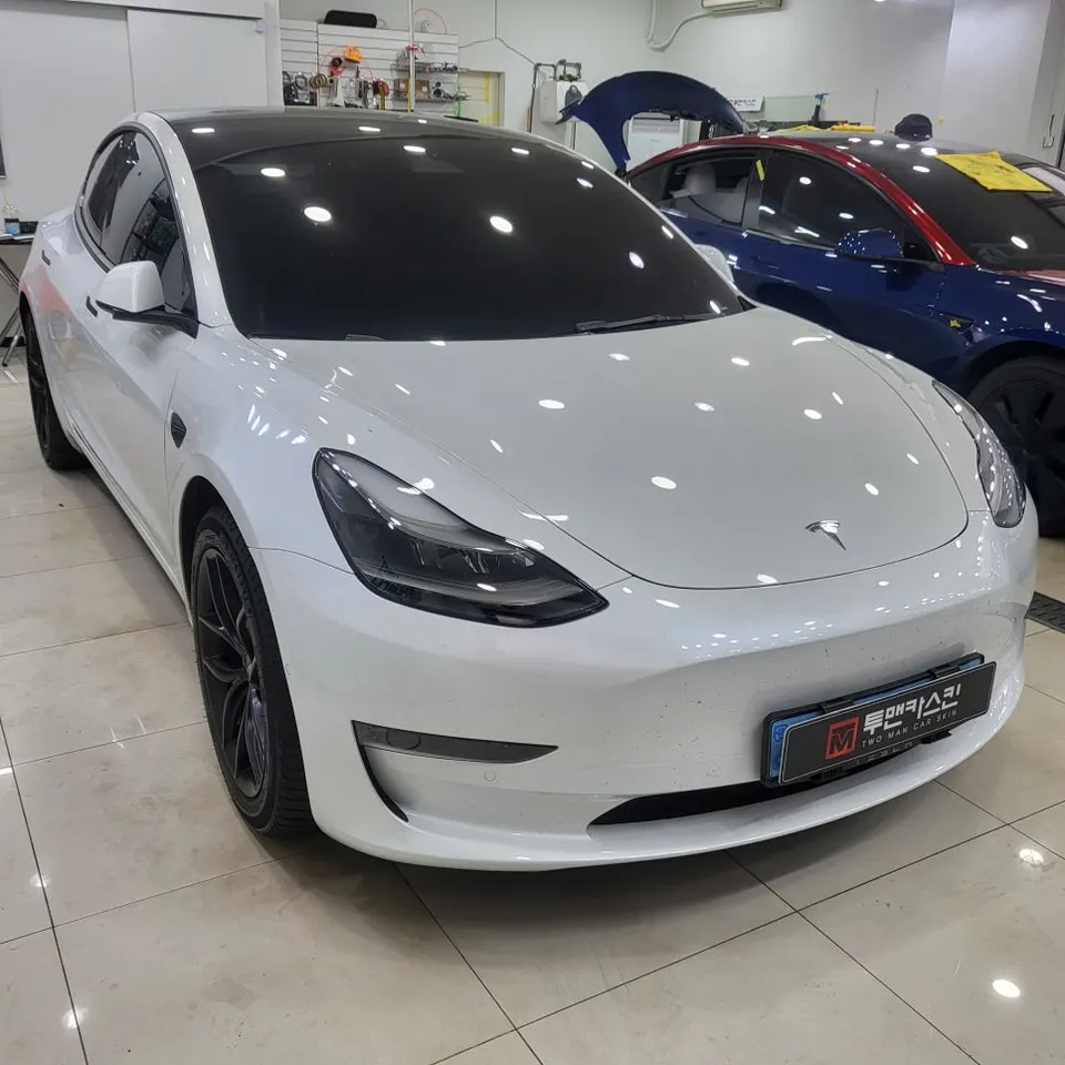 Tesla Model 3 vinyl wrap - Tesla Model 3 Vinyl Wrap Review: Interior & Emblem Upgrade photo 4