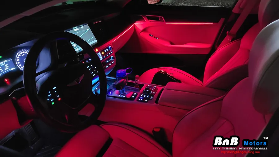 Genesis G80 DH ambient lighting - Genesis G80 Ambient Lighting Review: Enhanced Interior LED Mood photo 3