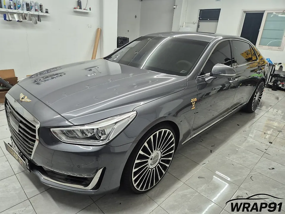 Genesis EQ900 vinyl wrap - Genesis EQ900 Vinyl Wrap Installation Review — Cost photo 4