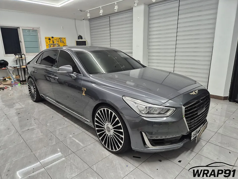 Genesis EQ900 vinyl wrap - Genesis EQ900 Vinyl Wrap Installation Review — Cost photo 5