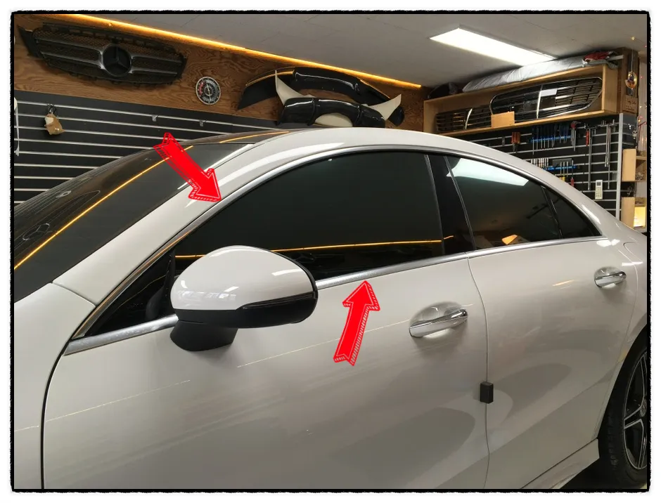 Mercedes-Benz CLAのカーラッピング事例 施工写真 3-2
