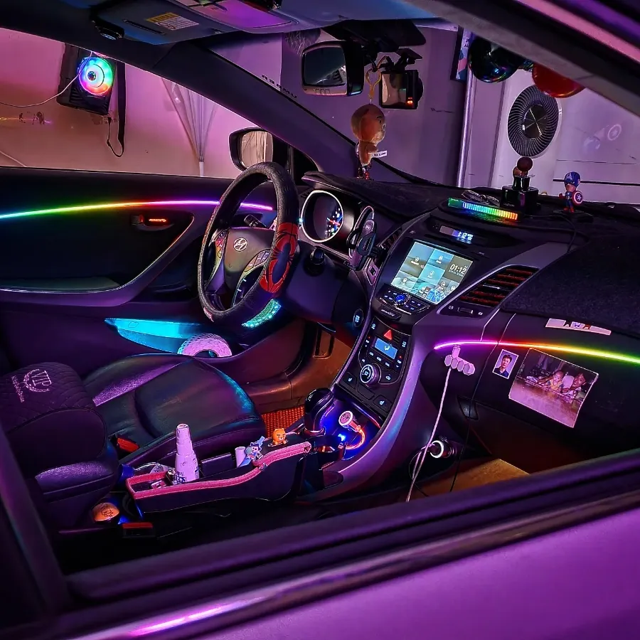 Hyundai Elantra MD ambient lighting - Hyundai Elantra MD Ambient Lighting Review — Cost & Results photo 3
