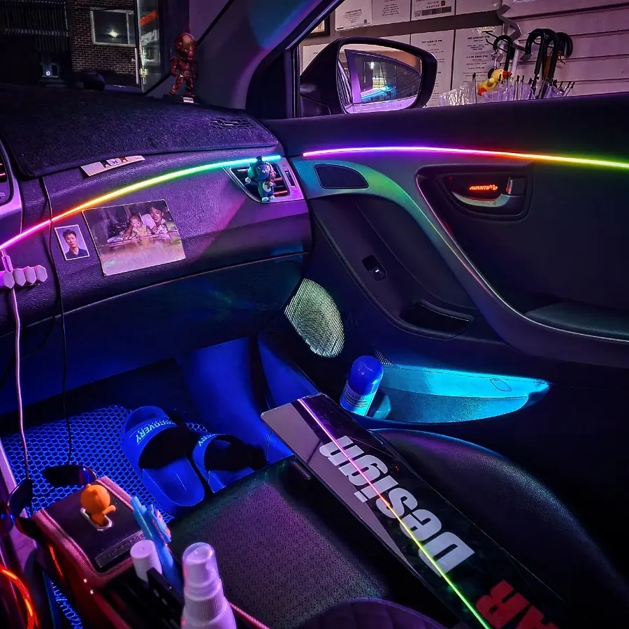 Hyundai Elantra MD ambient lighting - Hyundai Elantra MD Ambient Lighting Review — Cost & Results photo 5