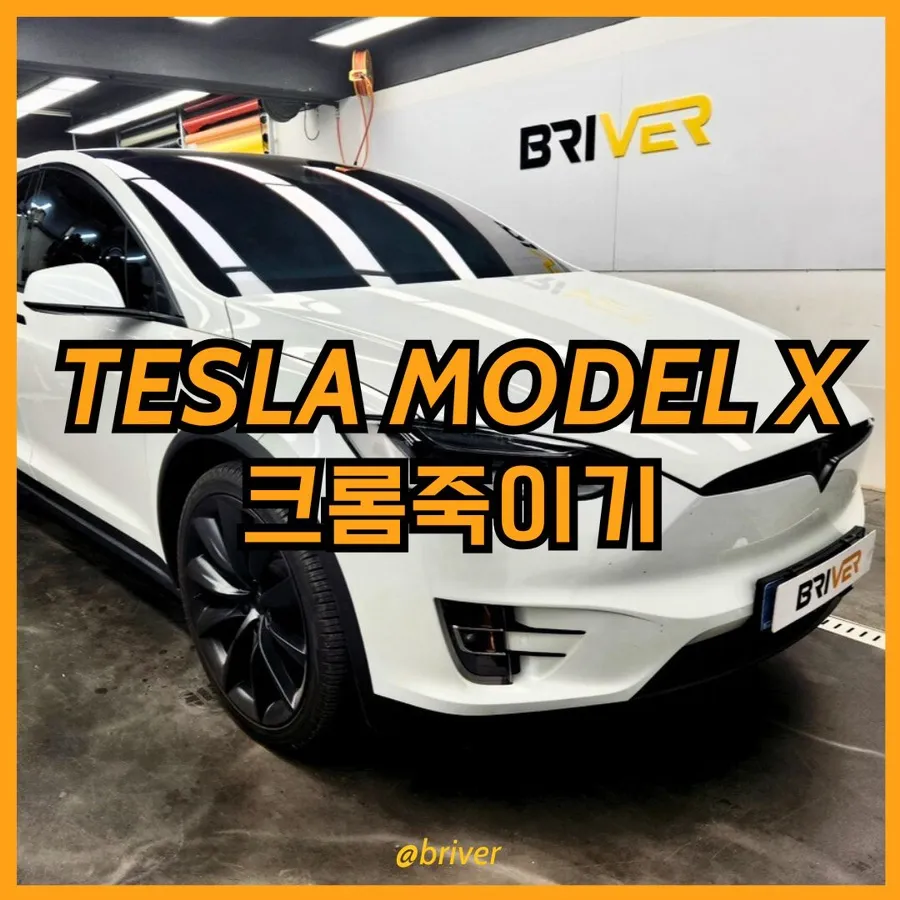 Tesla Model X vinyl wrap installation result