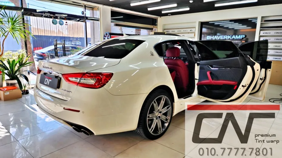 Maserati Quattroporteのカーフィルム施工事例|費用目安・仕上がり 施工写真 3-1
