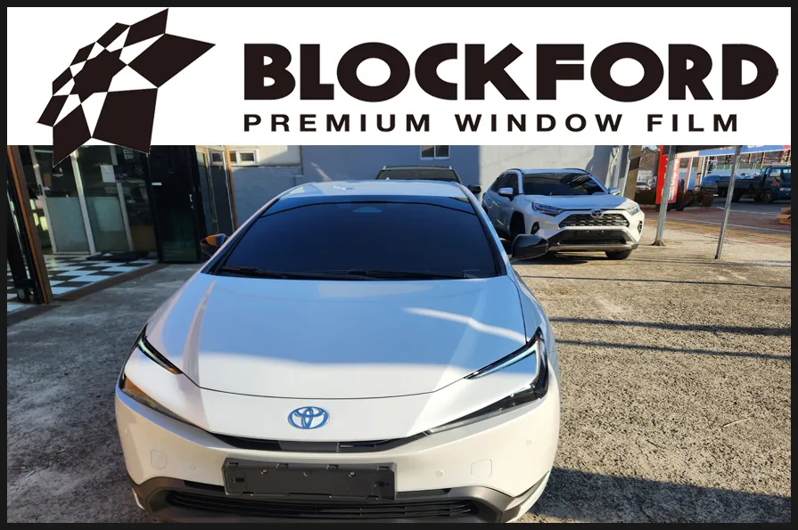 Toyota Prius window tinting installation result