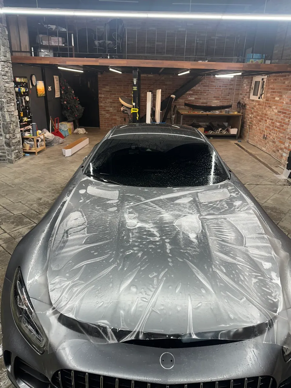 Mercedes-Benz AMG GTのPPF施工事例|韓国での実例 施工写真 3-2