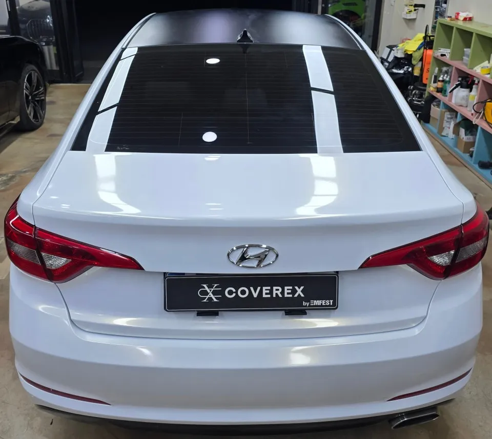 Hyundai Sonataのカーラッピング事例|費用目安・仕上がり 施工写真 4-2