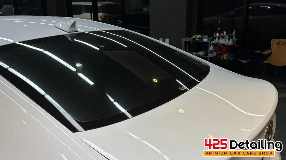 Hyundai Elantraのガラスコーティング事例|韓国での施工例 施工写真 3-2