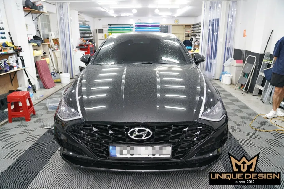 Hyundai Sonata DN8の室内ラッピング事例|費用目安・仕上がり 施工写真 1-1