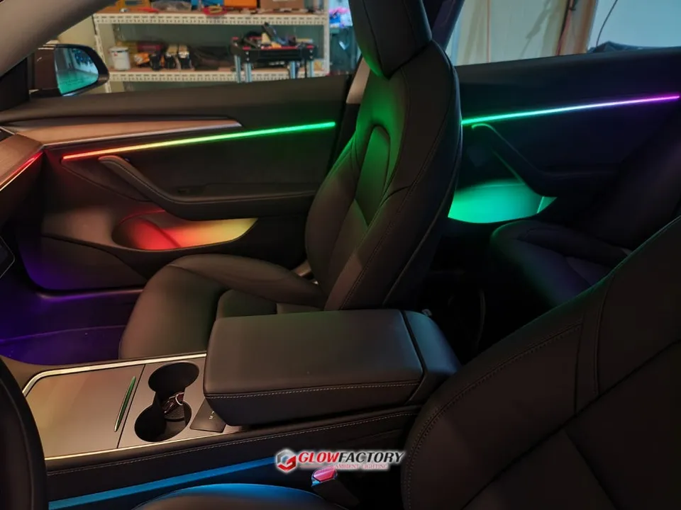 Tesla Model 3 ambient lighting - Tesla Model 3 Ambient Lighting Review: Dynamic Motion Upgrade photo 3
