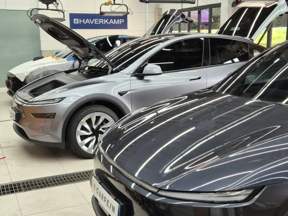 Tesla Model Y new car package installation result