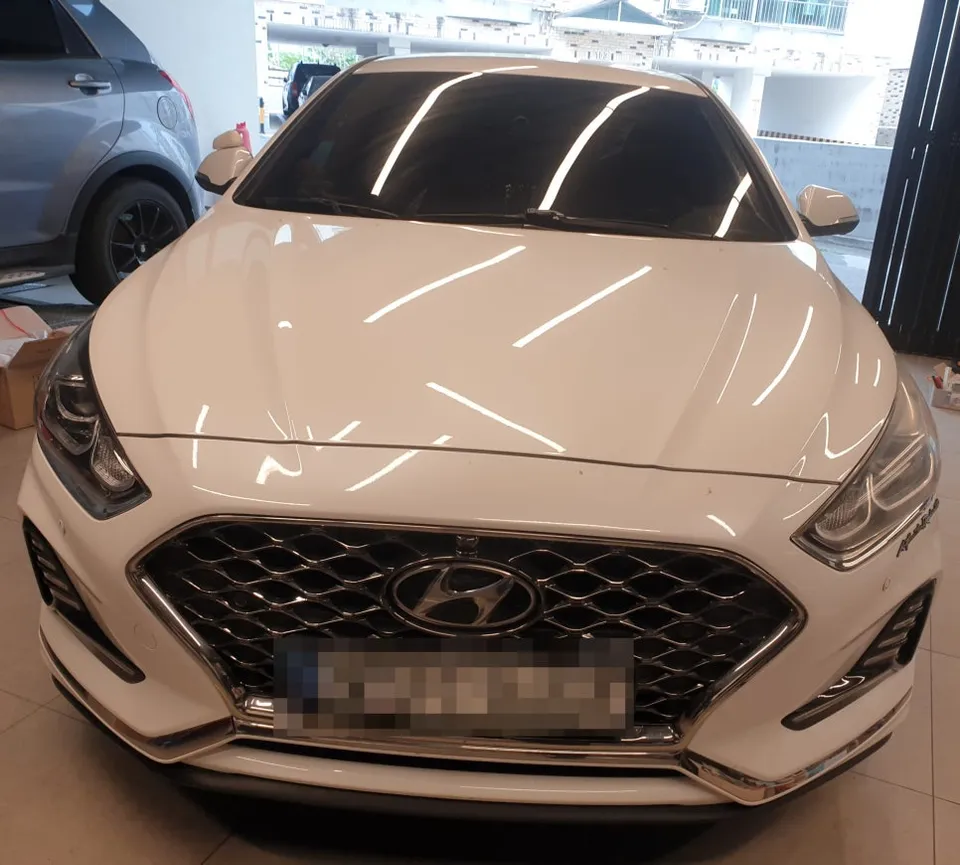 Hyundai Sonata LF body repair installation result