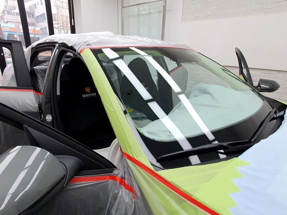 Hyundai ElantraのPPF施工事例｜費用目安と仕上がり 施工写真 1-2