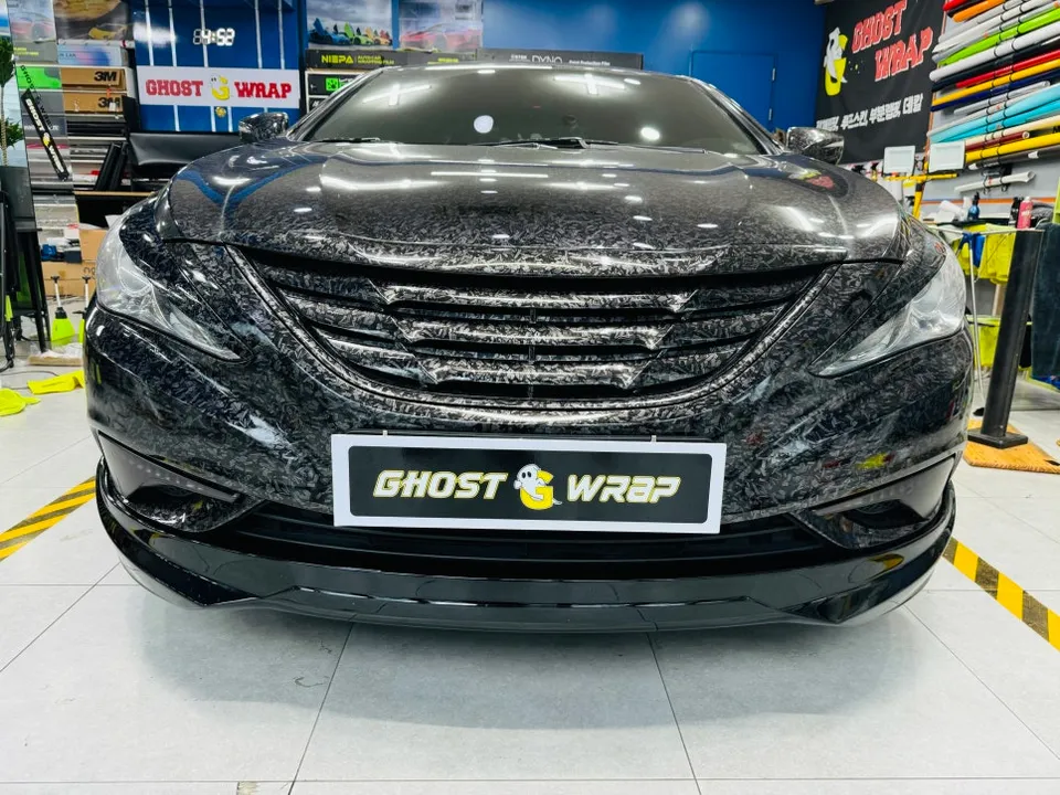 Hyundai Sonata YFのカーラッピング事例|費用目安・仕上がり 施工写真 1-3