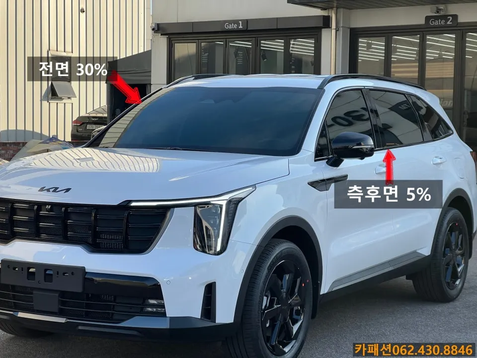 Kia Sorento MQ4のカーフィルム施工事例|費用目安・仕上がり 施工写真 2-1