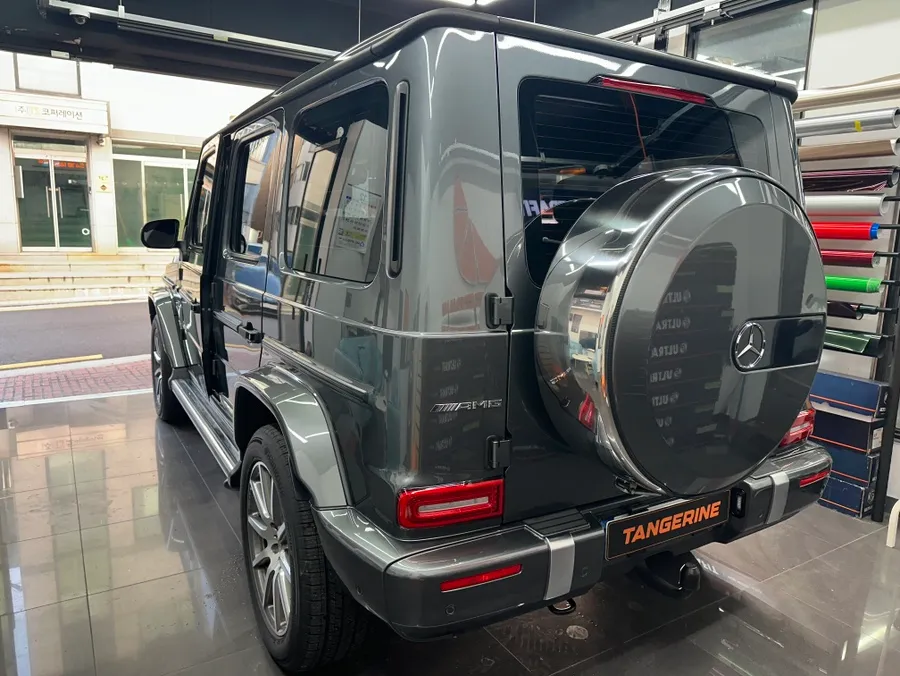 Mercedes-Benz G63 AMGのカーラッピング事例|ホワイトナイトエディション 施工写真 3-1