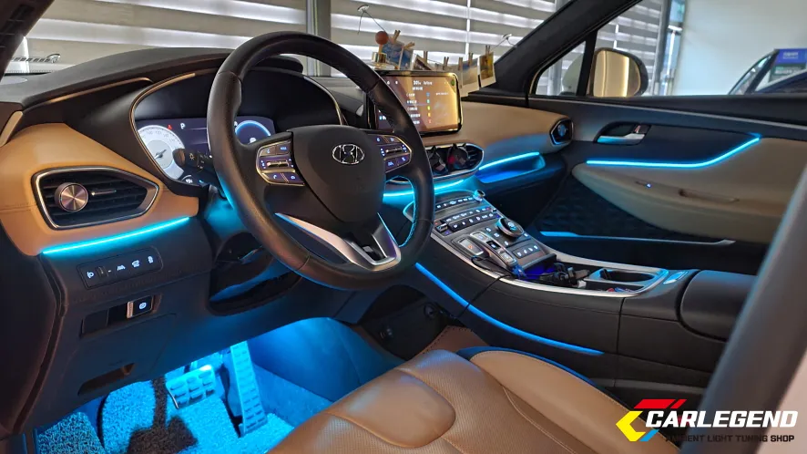 Hyundai Santa Fe ambient lighting - Hyundai Santa Fe Ambient Lighting Review: Cost & Results photo 3