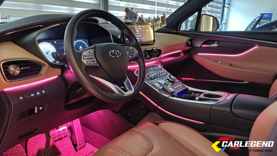 Hyundai Santa Fe ambient lighting - Hyundai Santa Fe Ambient Lighting Review: Cost & Results photo 5