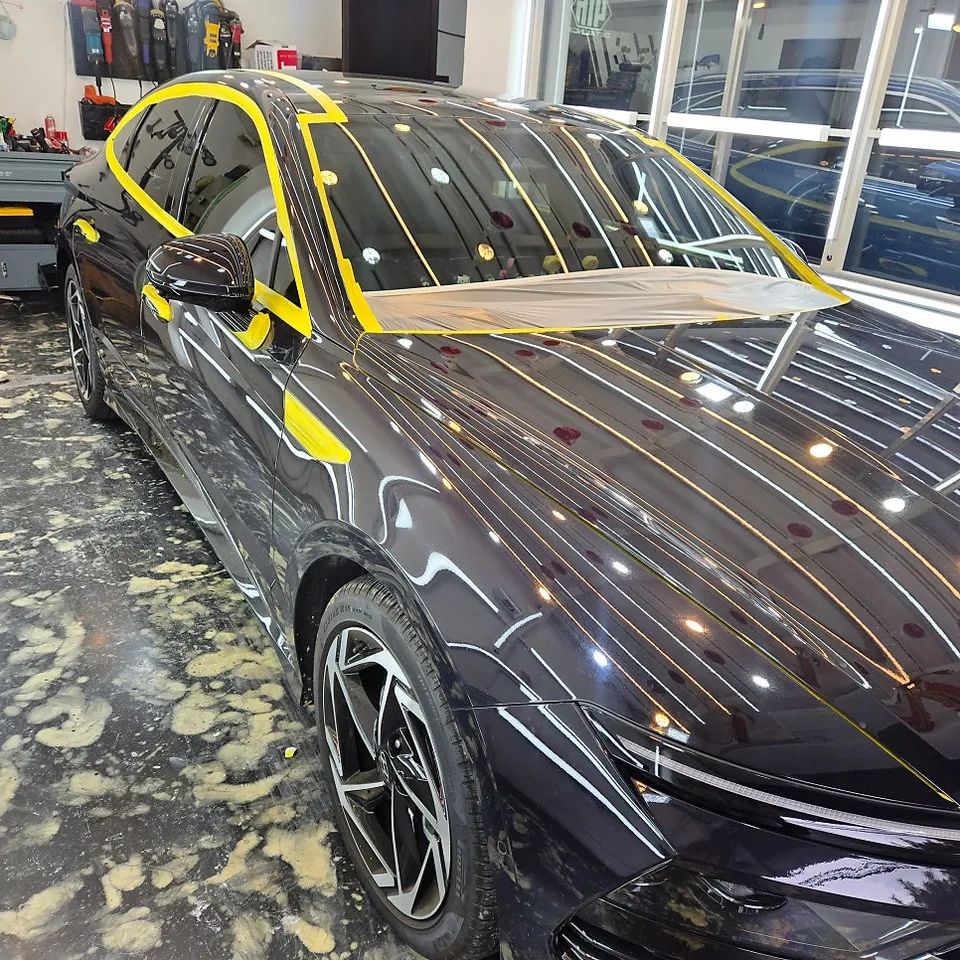Hyundai Sonataのガラスコーティング事例 施工写真 3-1