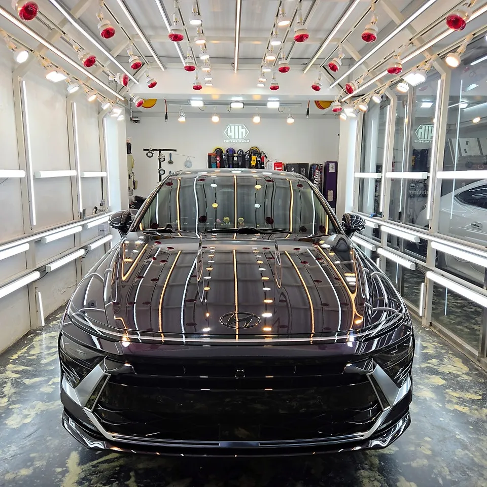 Hyundai Sonataのガラスコーティング事例 施工写真 1-3