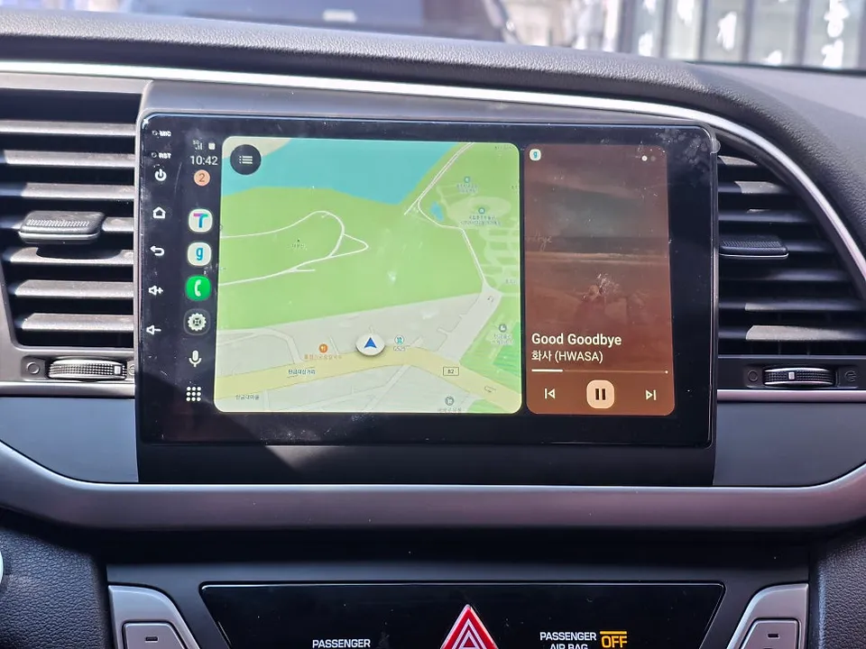 Hyundai ElantraのAndroid Auto・CarPlay取付事例 施工写真 2-2