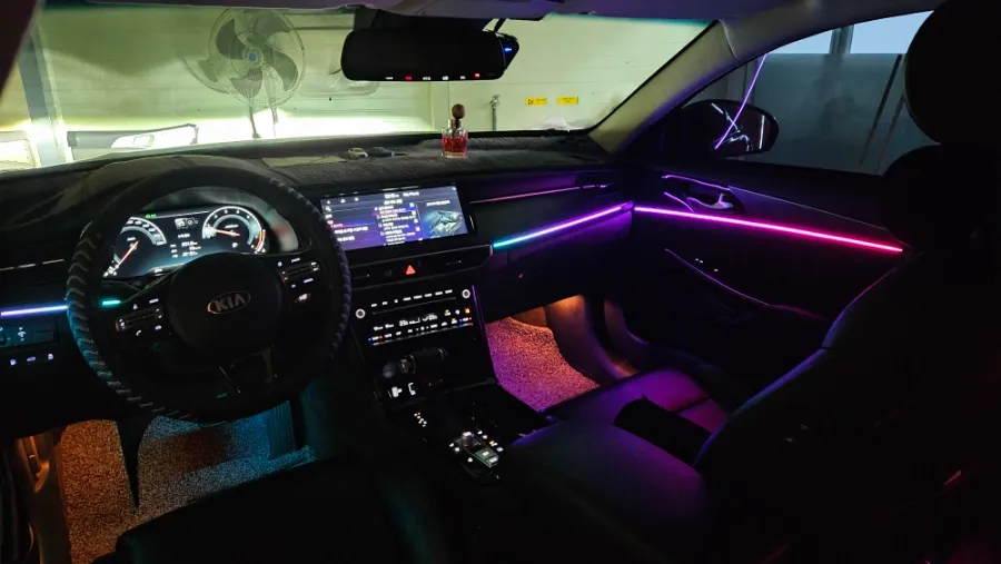 Kia K7 Premier ambient lighting installation result