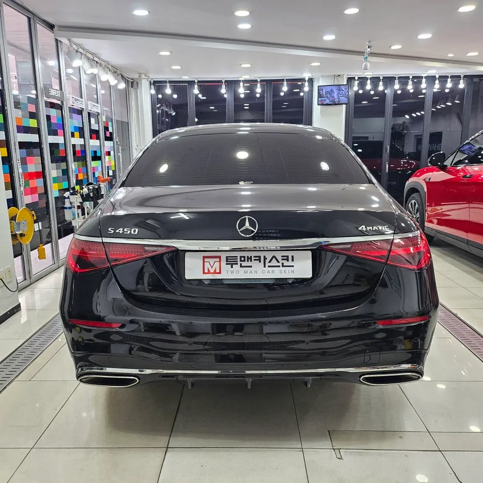 メルセデス・ベンツ Sクラス W223 カーラッピング事例 施工写真 4-1