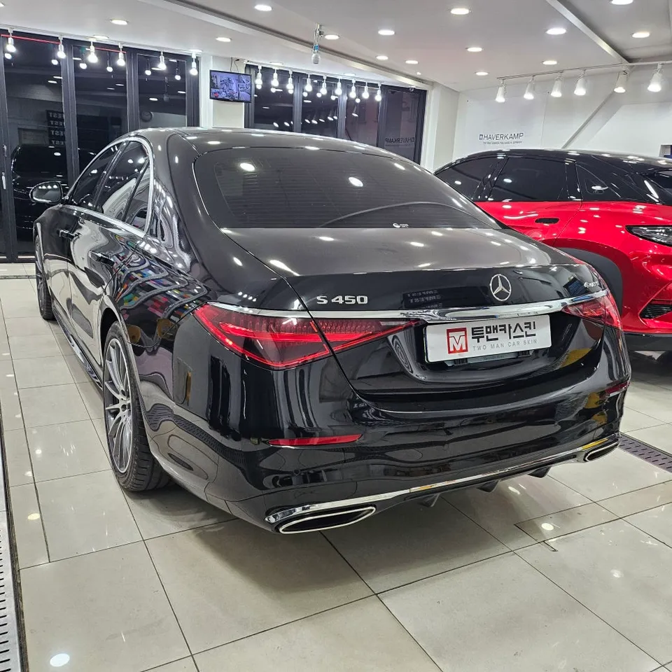 メルセデス・ベンツ Sクラス W223 カーラッピング事例 施工写真 1-2