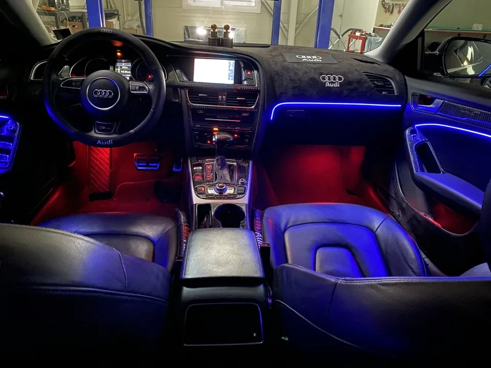 Audi A5 ambient lighting - Audi A5 Ambient Lighting Installation Review photo 4