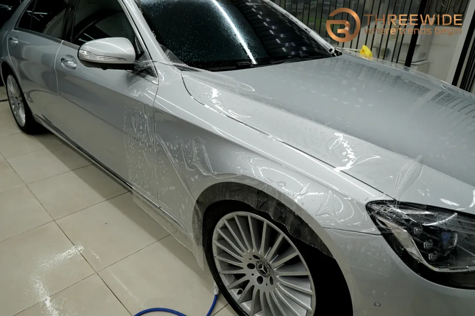 メルセデス・ベンツ Sクラス W222 PPF施工事例|費用目安・仕上がり 施工写真 1-2