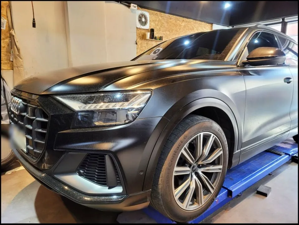 Audi Q8 wheel repair - Audi Q8 Wheel Repair Review: Matte Black Transformation Achieved photo 3