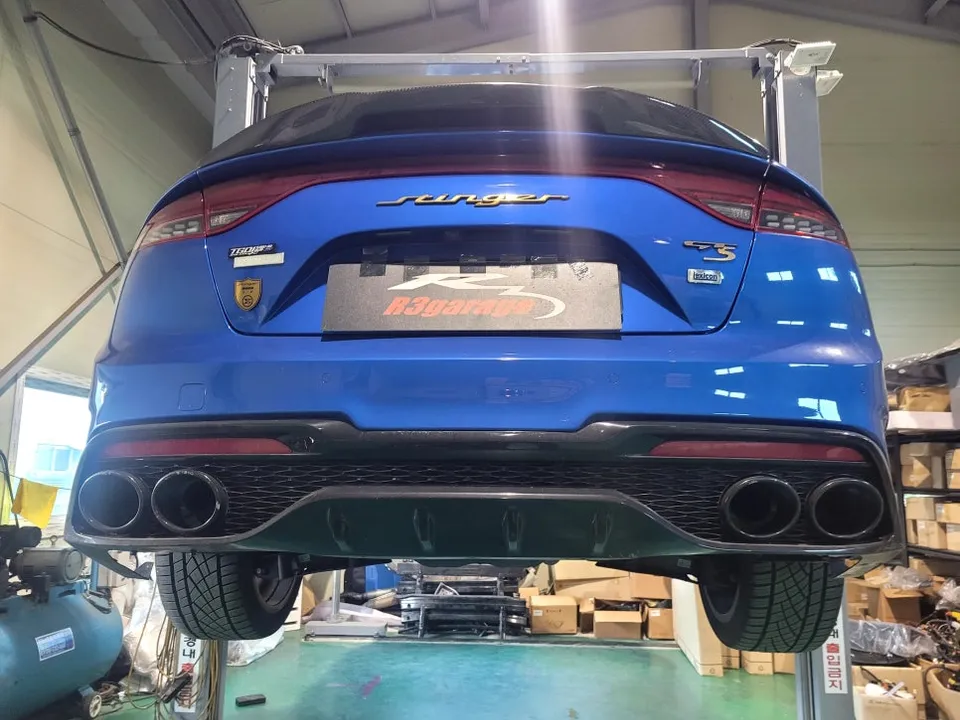 Kia Stinger Exhaust & Intake Upgrade Review: Black Gloss Powder C photo 2