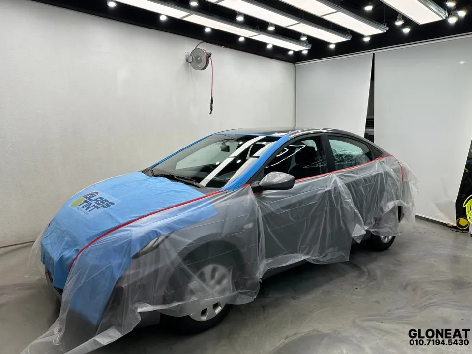 Hyundai AccentのAndroid Auto・CarPlay取付事例 施工写真 4-2