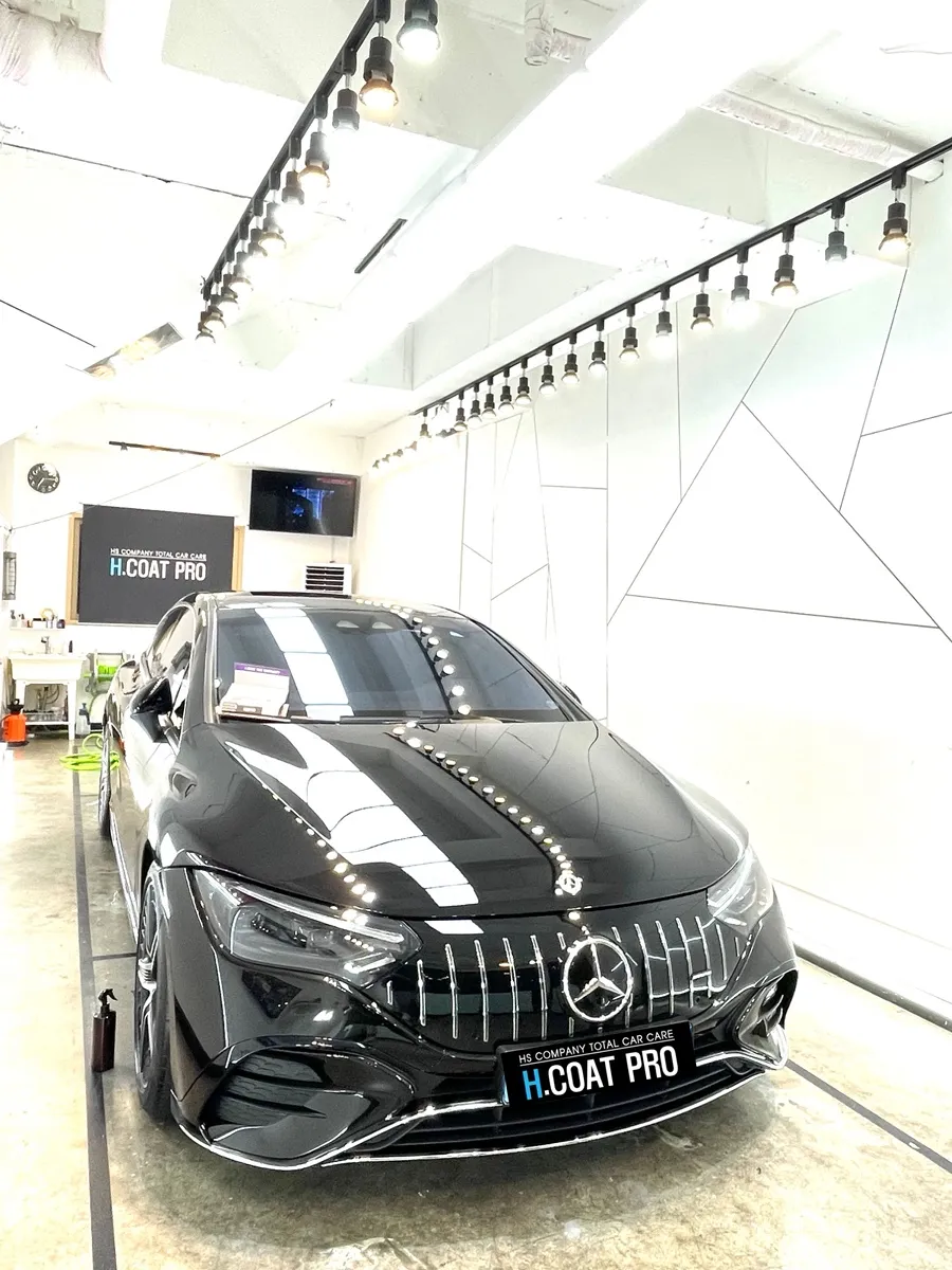 Mercedes-Benz EQE53 Paint Correction & Glass Coating Review