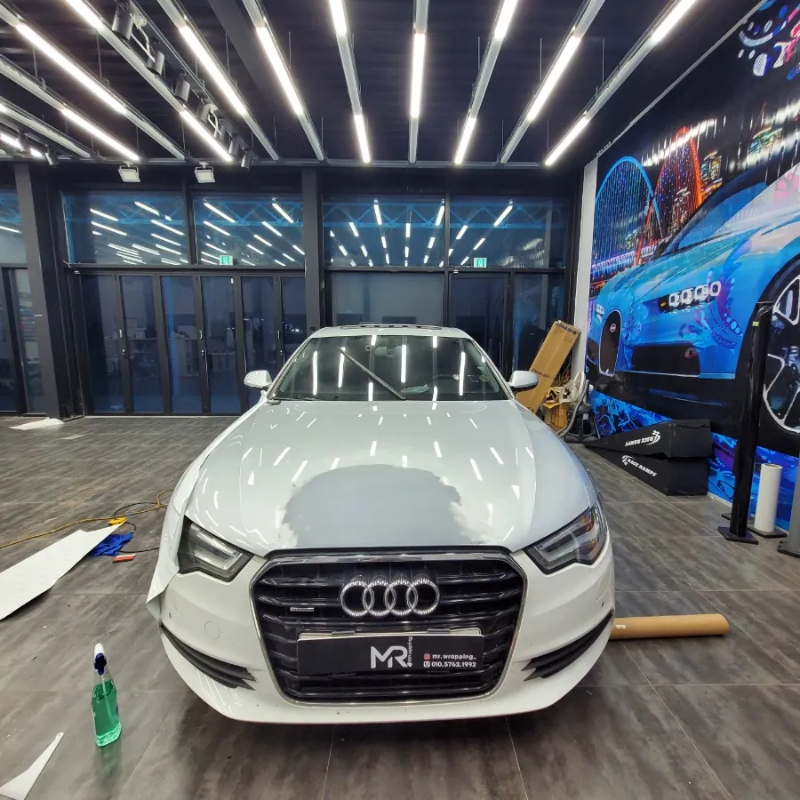 Audi A6 vinyl wrap installation result