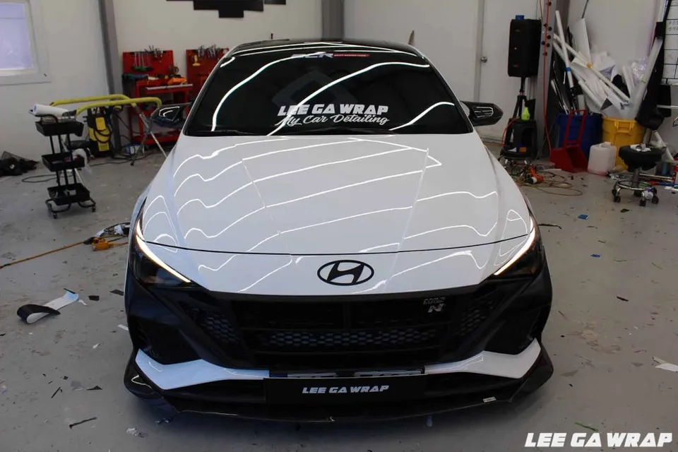 Hyundai Elantra Nのカーラッピング事例｜費用目安・仕上がり 施工写真 2-3