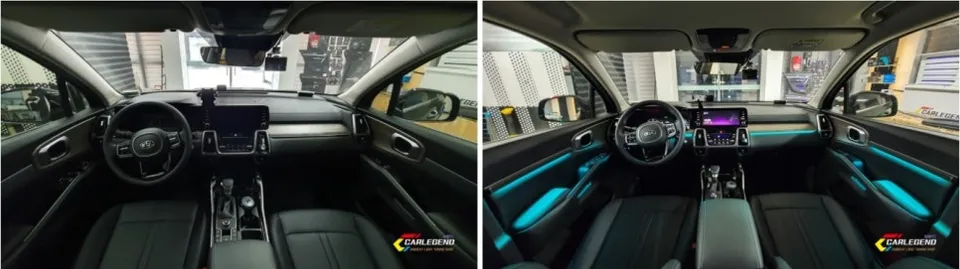 Kia Sorento MQ4 ambient lighting - Kia Sorento MQ4 Ambient Lighting Review - Custom Moldings photo 5
