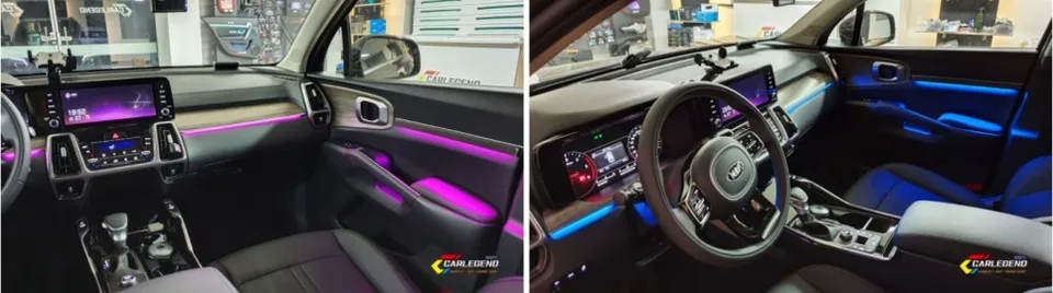 Kia Sorento MQ4 ambient lighting - Kia Sorento MQ4 Ambient Lighting Review - Custom Moldings photo 6