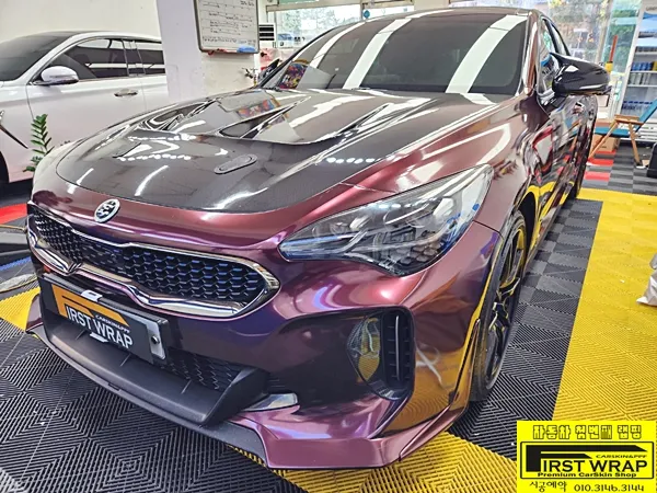 Kia Stinger vinyl wrap - Kia Stinger Vinyl Wrap Review: Matte Black Cost & Results photo 3