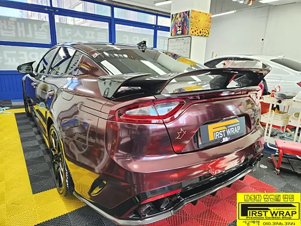 Kia Stinger vinyl wrap - Kia Stinger Vinyl Wrap Review: Matte Black Cost & Results photo 6