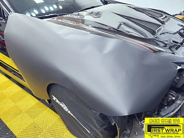 Kia Stingerのカーラッピング事例 施工写真 3-2