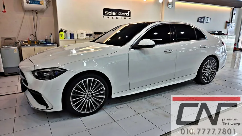 Mercedes-Benz C-Class W206 window tinting installation result